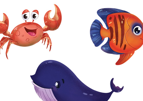 Animais para livro didático